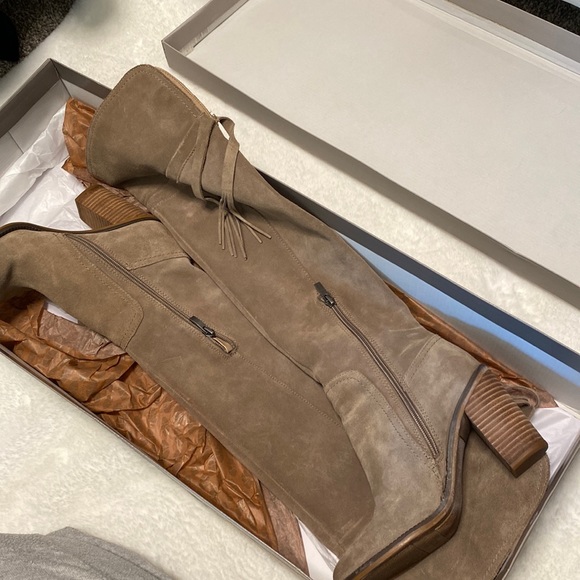 Franco Sarto over the knee boots tan 6.5 - Picture 1 of 7